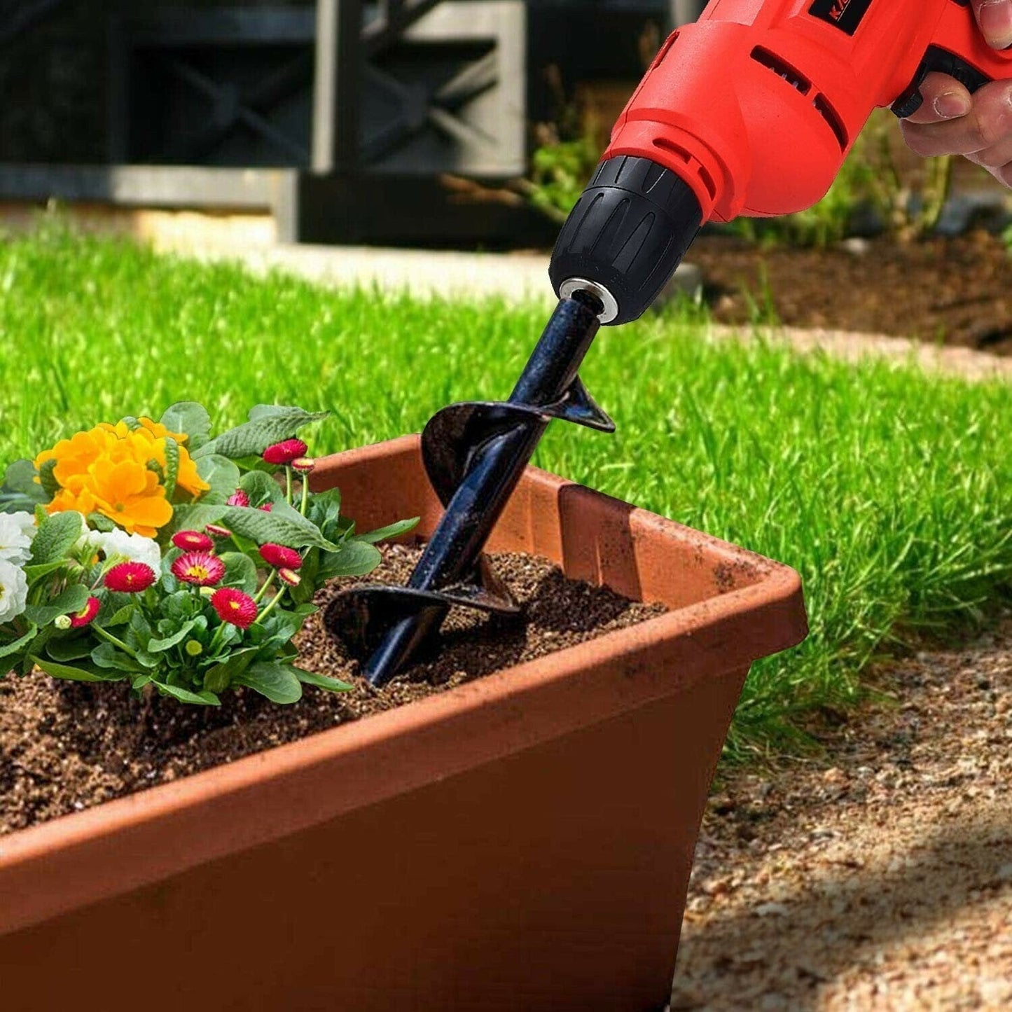 Easy Gardening Auger Spiral Drill Bit🌱