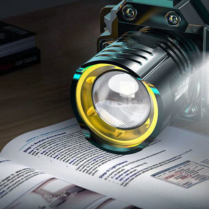 🔦Outdoor Waterproof Rechargeable Headlamp with Headband💡