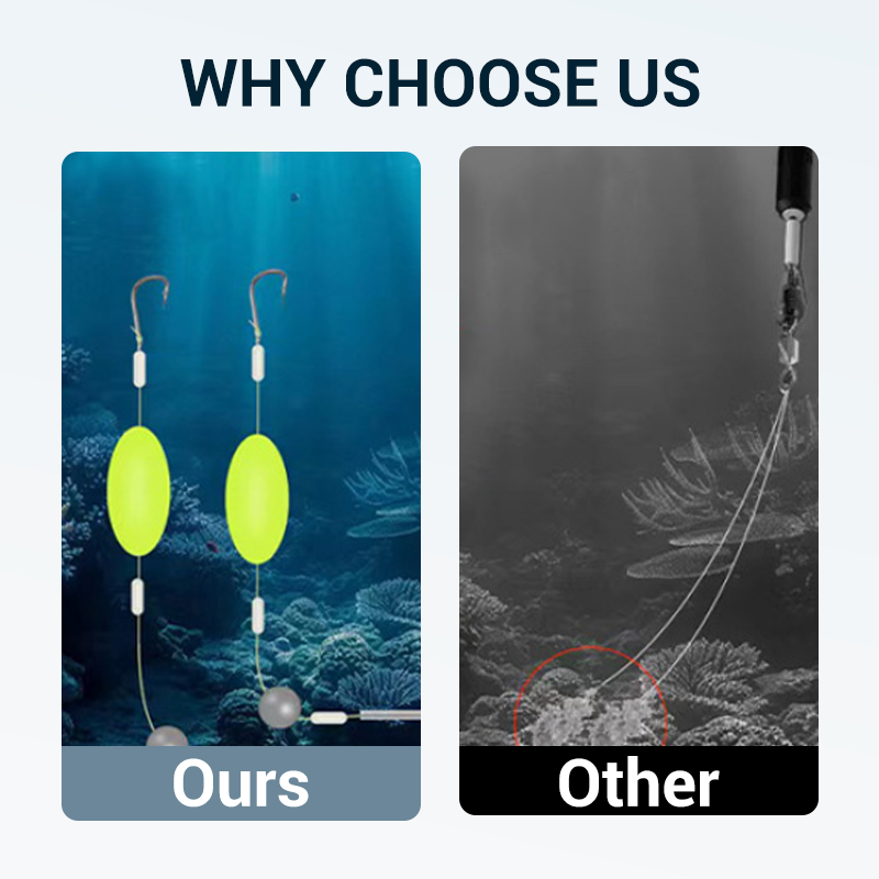 🎣⚡ Double-Hook Reverse Bottom Rig! Upgraded version boosts hook-up rate by 50% – say goodbye to snagging! 🎣