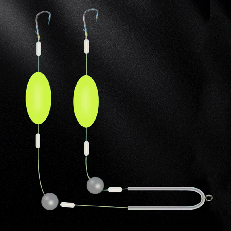 🎣⚡ Double-Hook Reverse Bottom Rig! Upgraded version boosts hook-up rate by 50% – say goodbye to snagging! 🎣