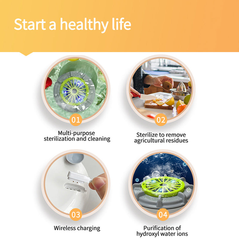 🍉🥬 Portable Fruit & Vegetable Washer – Quick, Efficient & Chemical-Free Cleaning!