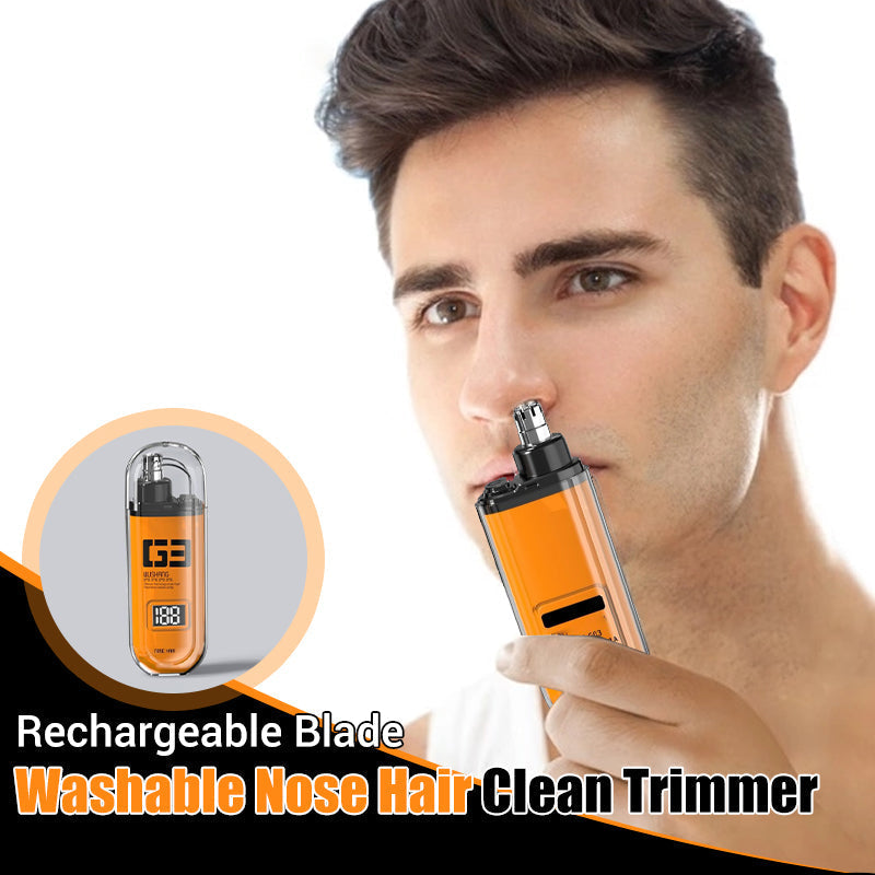 🔥Rechargeable Blade Washable Nose Hair Clean Trimmer🚀