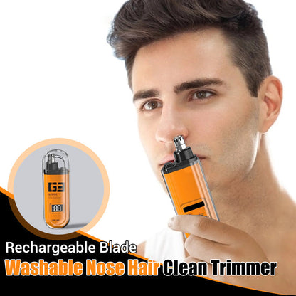 🔥Rechargeable Blade Washable Nose Hair Clean Trimmer🚀