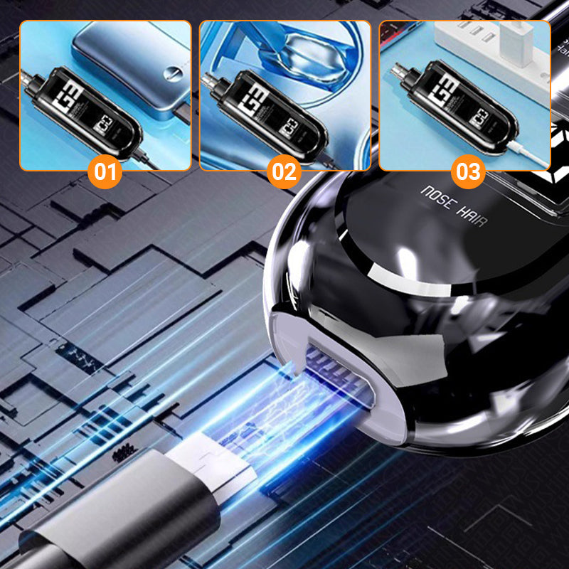 🔥Rechargeable Blade Washable Nose Hair Clean Trimmer🚀