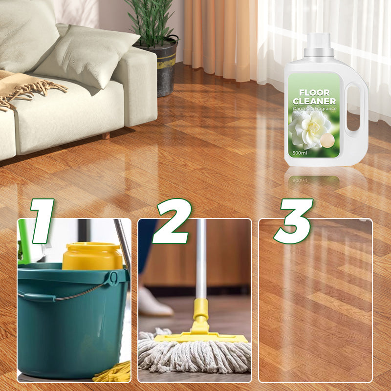 Quick-Drying Floor Cleaner with Gardenia Fragrance