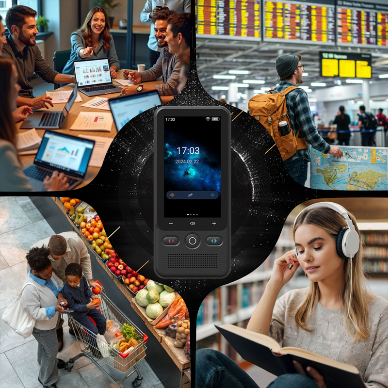 🗣️50K+ SOLD!🌐Al Language Translator Device | No Additional Charges l Translation Does Not Require a Signal Source | Translate 138+Languages with WiFi | Translation Multi-Language Touchscreen Real-Time Translaton