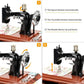 ✨ Wood Mini Sewing Machine Music Box – Handcrafted Retro Decor with Moving Parts & Nostalgic Melody