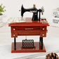 ✨ Wood Mini Sewing Machine Music Box – Handcrafted Retro Decor with Moving Parts & Nostalgic Melody