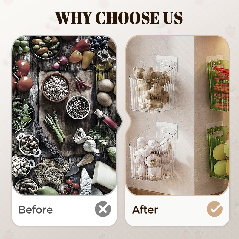 Wall-Mounted Clear Storage Organizer