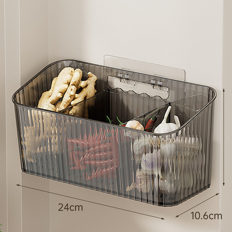 Wall-Mounted Clear Storage Organizer