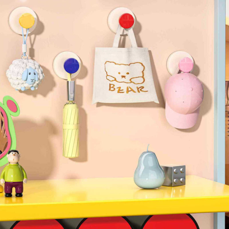 Reusable Heavy-Duty No-Drill Suction Cup Hooks