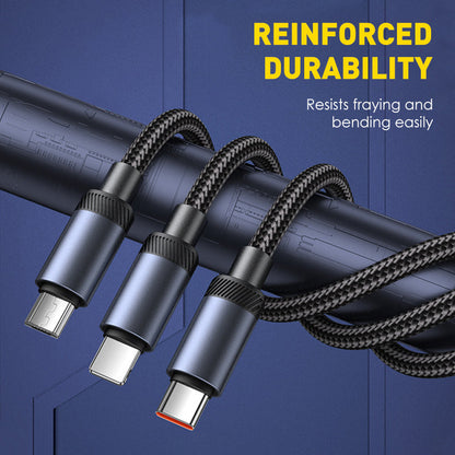 120W 3-in-1 Fast Charging Cable with Digital Display