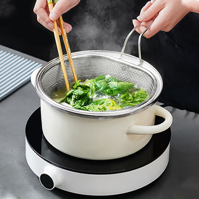 🎉 2026 Sale — Over 36,000 Sold! 💞 Handheld Steel Sieve – No Rust, No Splatter 🍲
