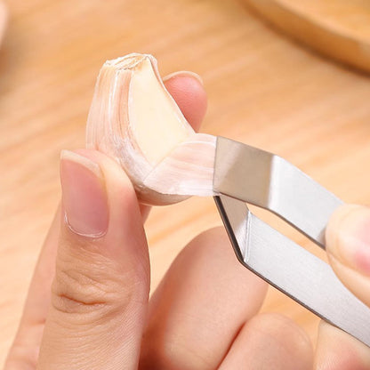 [Creative Gift] High-Quality 304 Stainless Steel Garlic Peeling Clips for the Kitchen