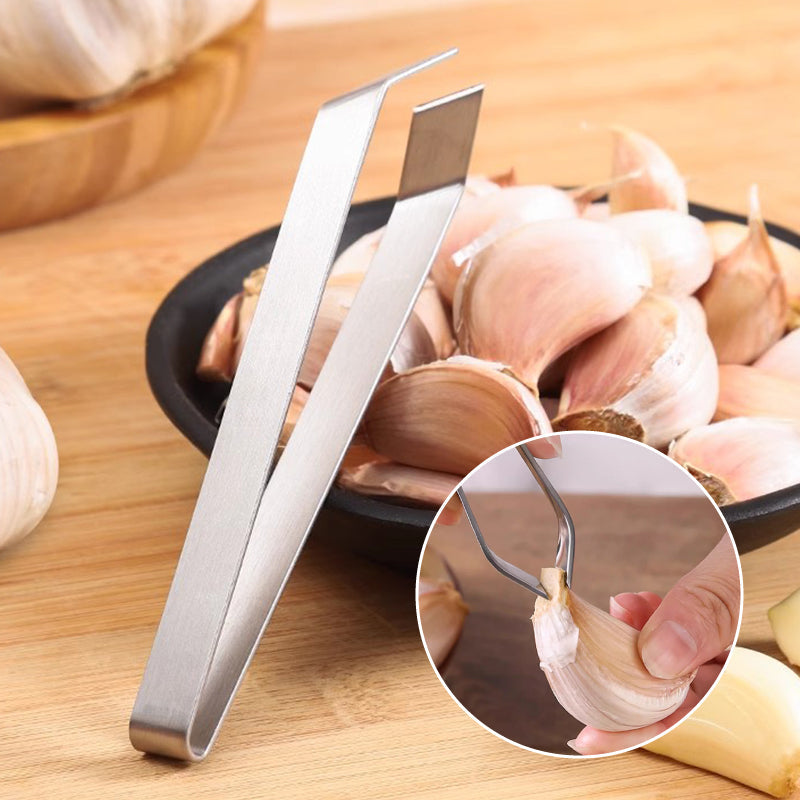 [Creative Gift] High-Quality 304 Stainless Steel Garlic Peeling Clips for the Kitchen