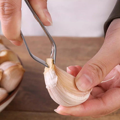 [Creative Gift] High-Quality 304 Stainless Steel Garlic Peeling Clips for the Kitchen
