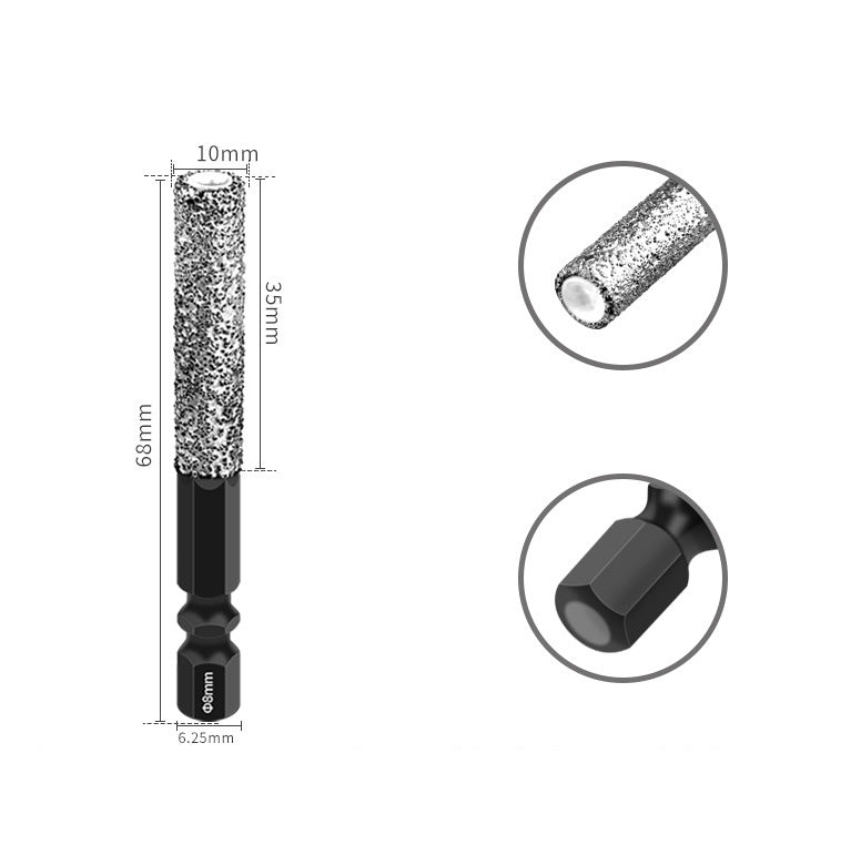 ⏰🎁2-in-1 Hexagonal Shank Brazing Dry Drilling Specialized Hole Opener