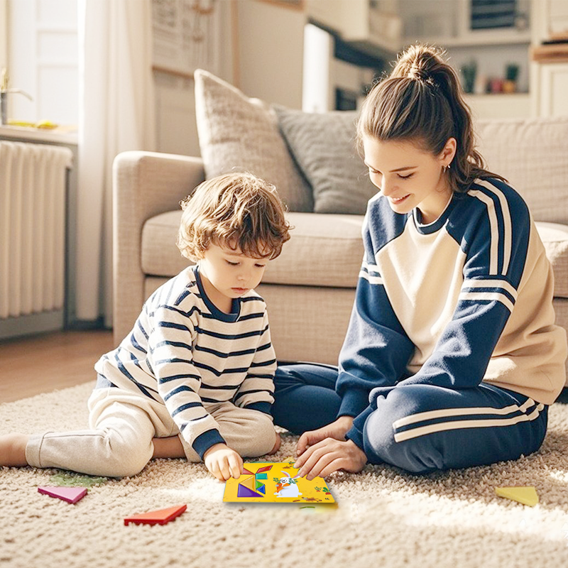 🧩 Magnetic Travel Tangram Puzzle for Kids – Fun, Educational & Portable ✨