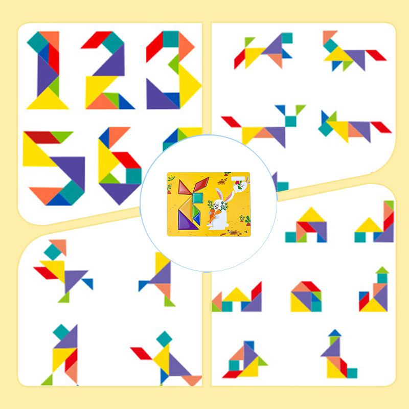 🧩 Magnetic Travel Tangram Puzzle for Kids – Fun, Educational & Portable ✨