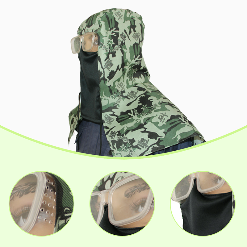 Multi-Purpose Outdoor Dustproof Poncho with Hood, Face Mask & Anti-Fog Goggles