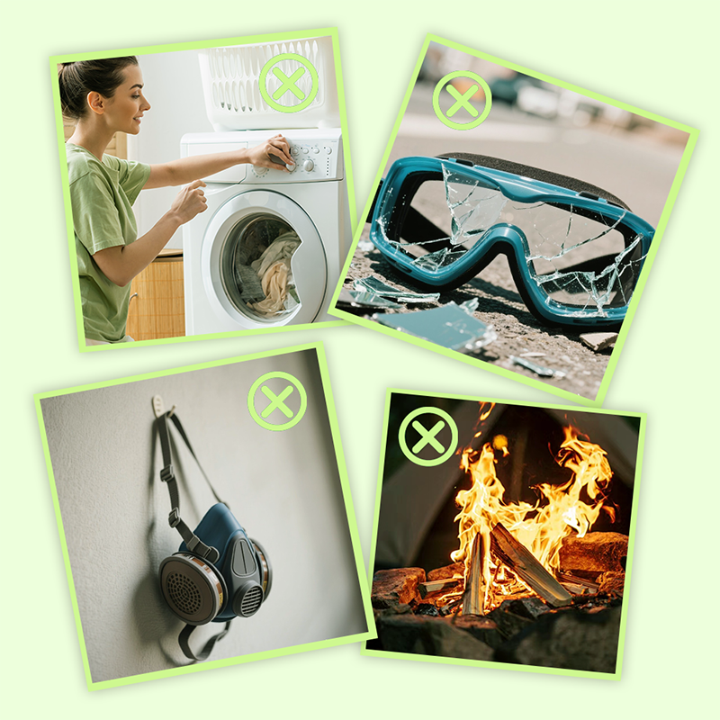 Multi-Purpose Outdoor Dustproof Poncho with Hood, Face Mask & Anti-Fog Goggles