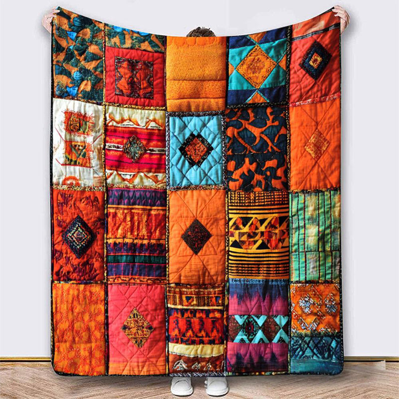 🎁LAST DAY SALE 50% OFF! 🐱💤 Cozy 9‑Panel Sleeping Cats Blanket – Ultra‑Soft Flannel, Reversible Design✨