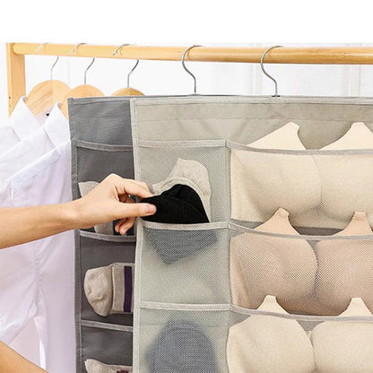 Double-Sided Storage Underwear Hanging Organizer