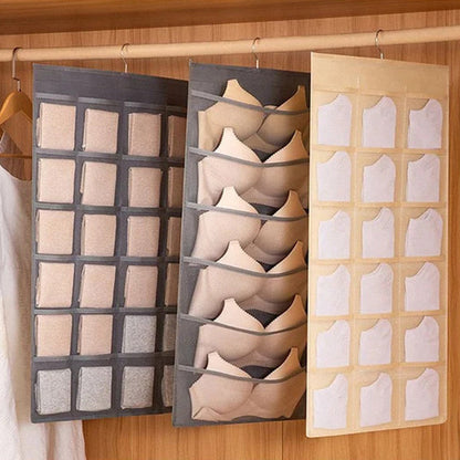 Double-Sided Storage Underwear Hanging Organizer