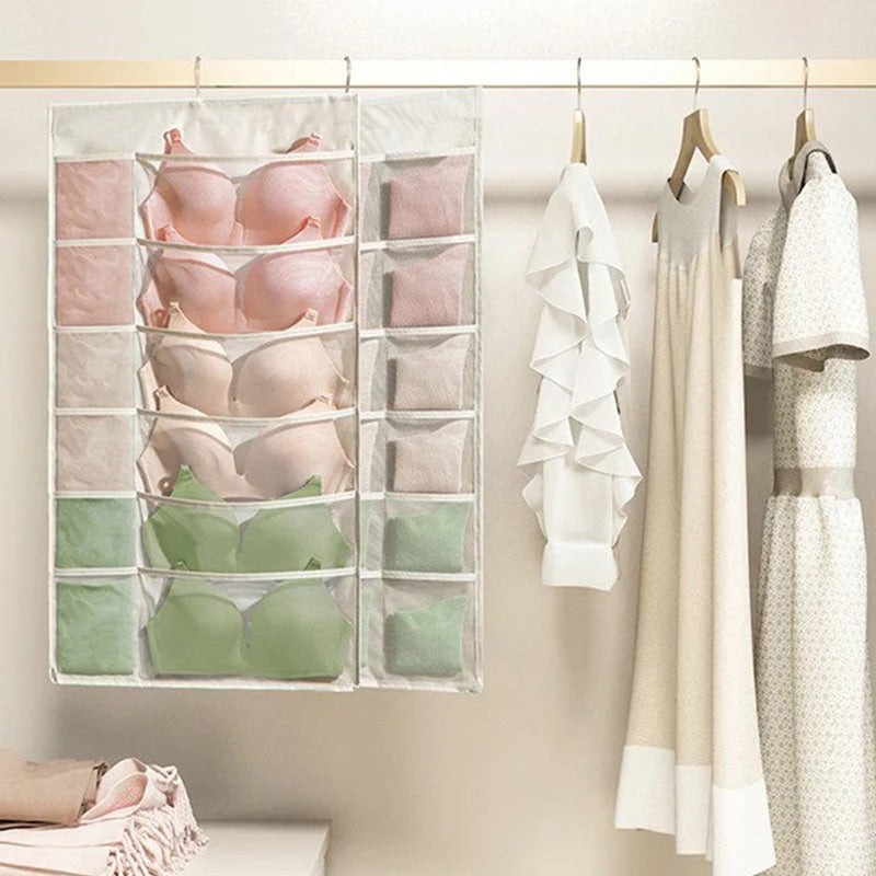 Double-Sided Storage Underwear Hanging Organizer
