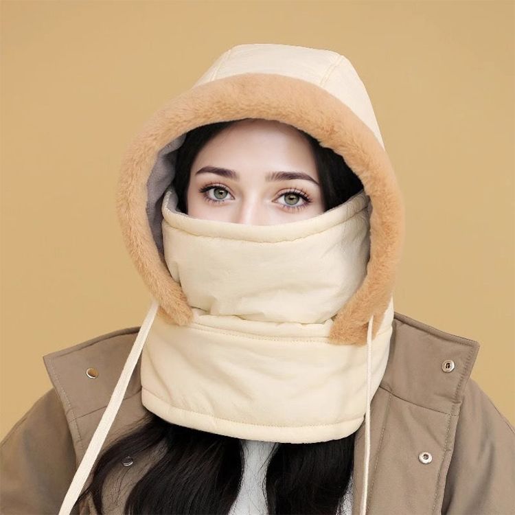 ☃️Plush-lined Thickened Thermal Hat with Face Mask for Men and Women