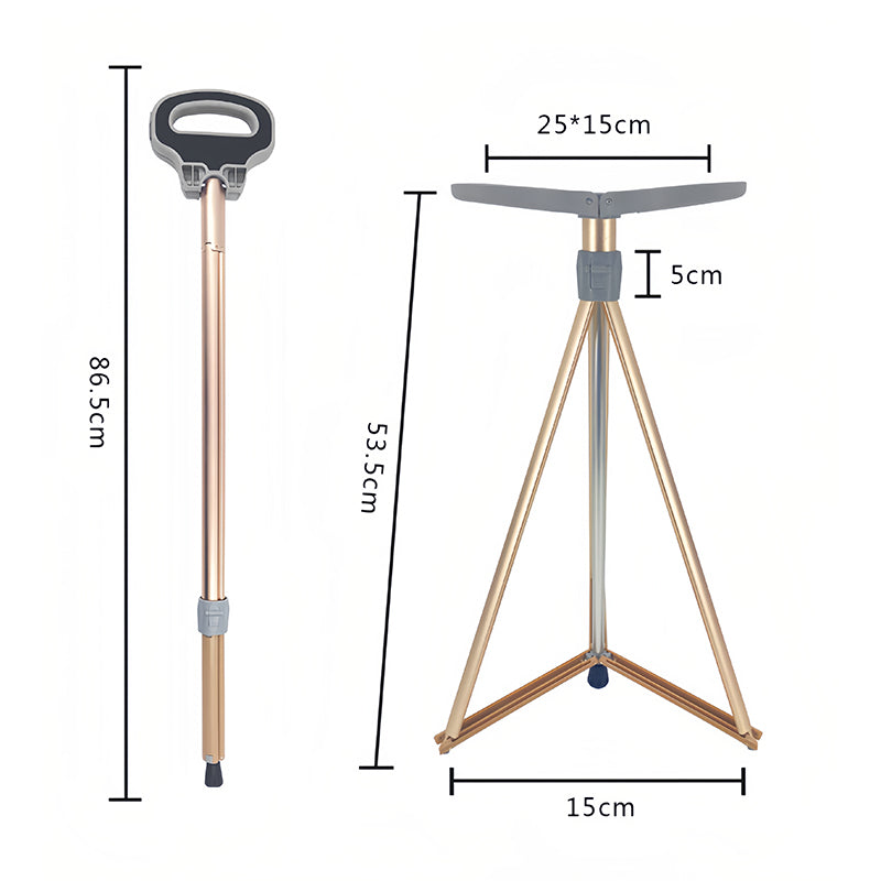 Portable Trekking Hiking Pole with Seat