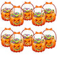 🥳2026 BESTSELLER🥳 Halloween Treat Bags – Pumpkin Design, Resealable Zipper – Easy Carry Handle – 10-Pack – Ideal for Trick-or-Treat & Parties! 🛡️💨