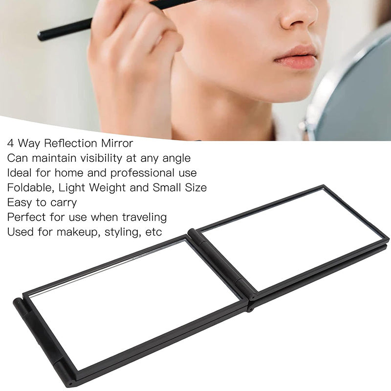 💥 Buy 2 Get 1 Free! 💇‍♀️ Multi-Angle Folding Mirror for Self Haircutting – Head Back View Available 🪞