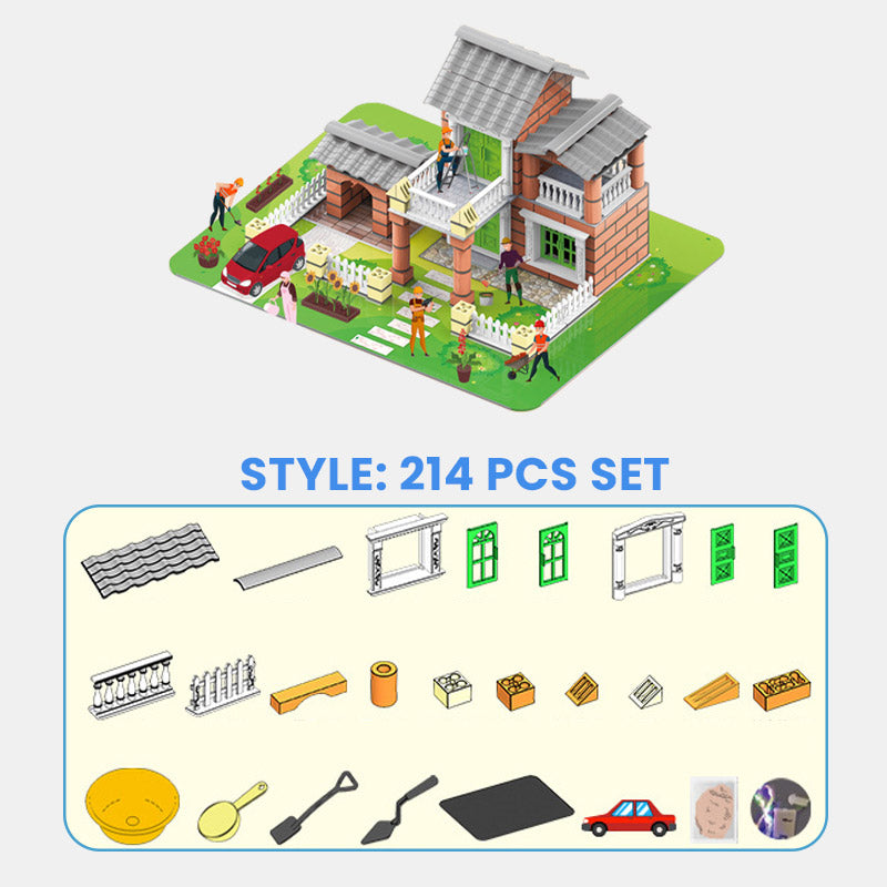 🏰 DIY Simulation Building Toy Set (214PCS)
