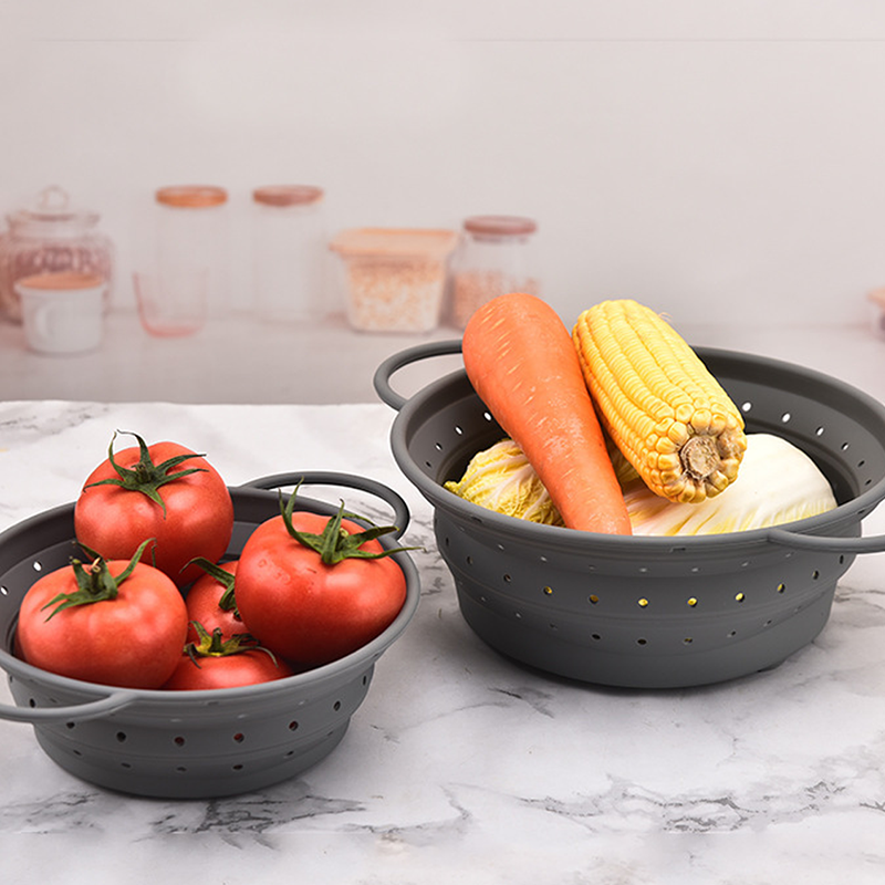 Silicone Foldable Draining Basket