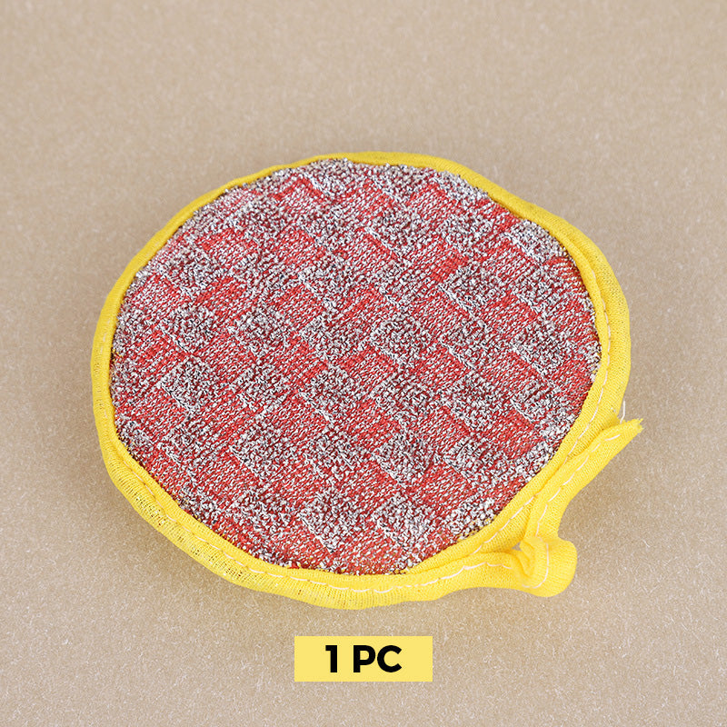 Double-Sided Round Dishwashing Sponge