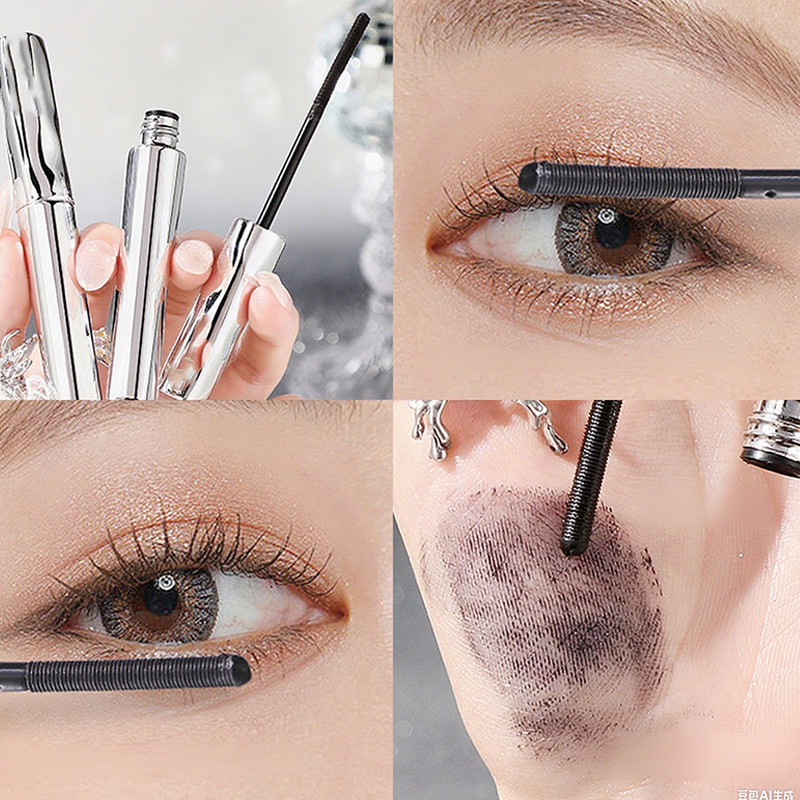 ✨Waterproof mascara with fibers – instantly lengthens and curls lashes