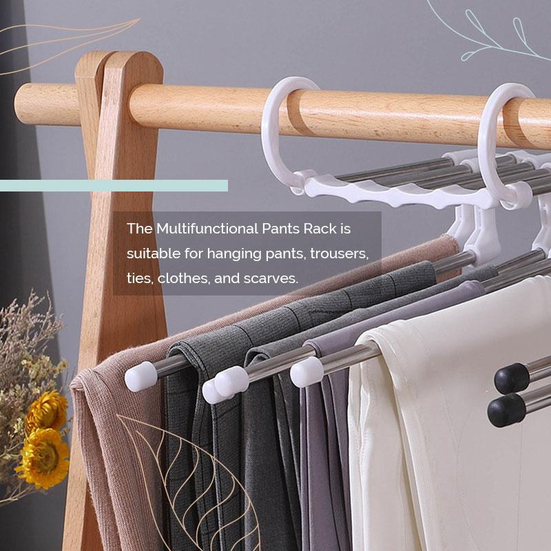 🔥Buy More Save More🔥Household Multifunctional Telescopic Folding Multi-layer Pants Storage Rack