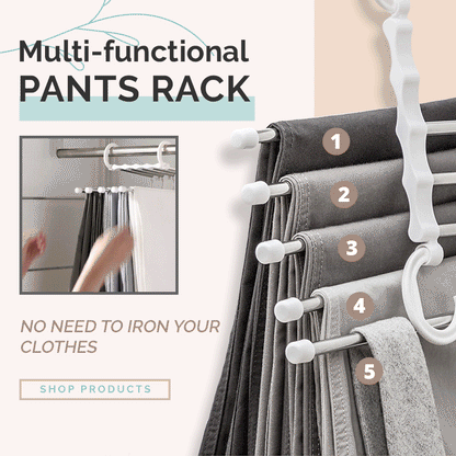 🔥Buy More Save More🔥Household Multifunctional Telescopic Folding Multi-layer Pants Storage Rack