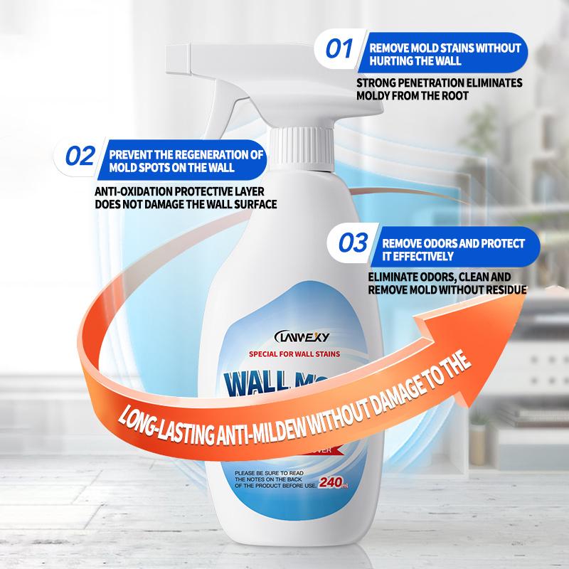 🎁Black Friday limited time sale!🎁Lanwexy Mould Removal Spray - Eliminates Stubborn Mould in Minutes, Prevents Regrowth on Tiles & Surfaces 🚿🧼