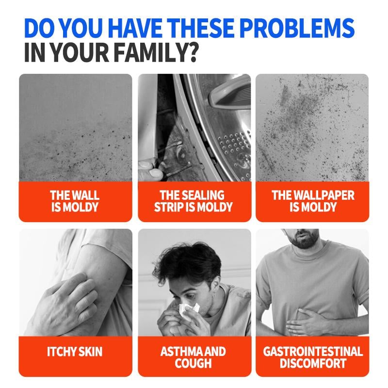 🎁Black Friday limited time sale!🎁Lanwexy Mould Removal Spray - Eliminates Stubborn Mould in Minutes, Prevents Regrowth on Tiles & Surfaces 🚿🧼