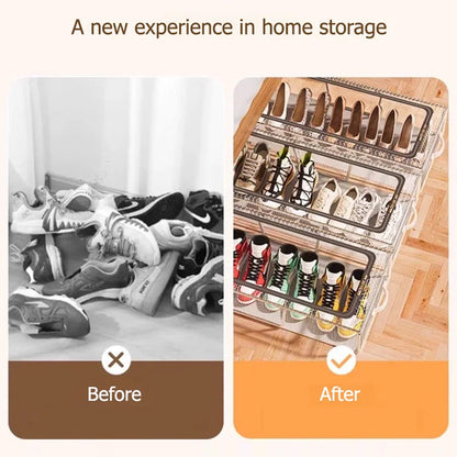 👟LAST DAY SALE 40% OFF!!💖PVC Shoe Storage Box - Waterproof & Foldable