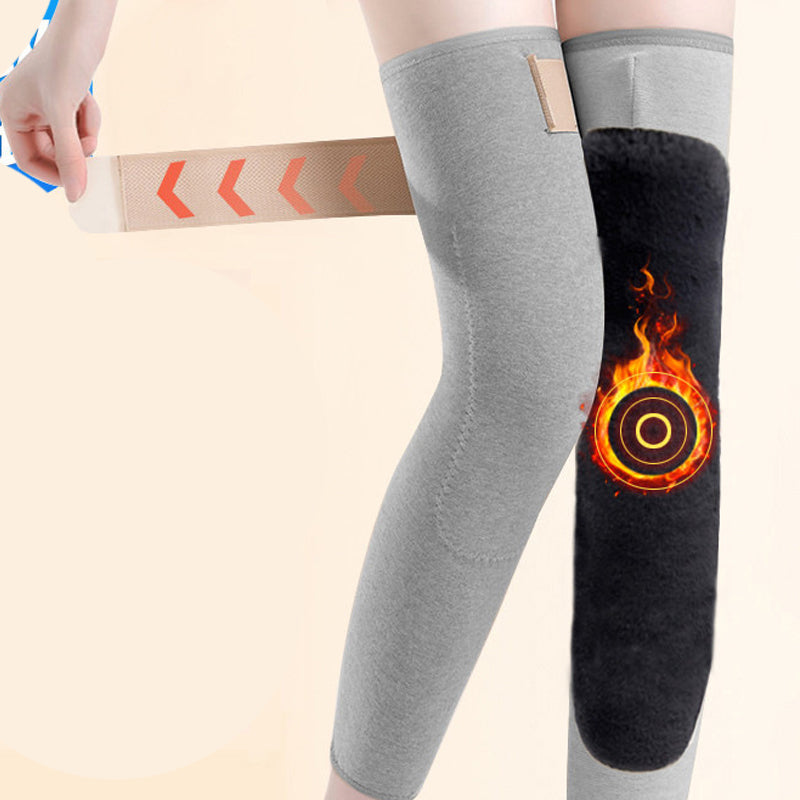 Winter Seamless Knee Warmers with Pockets