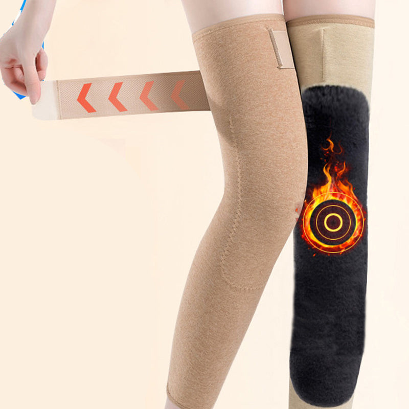 Winter Seamless Knee Warmers with Pockets