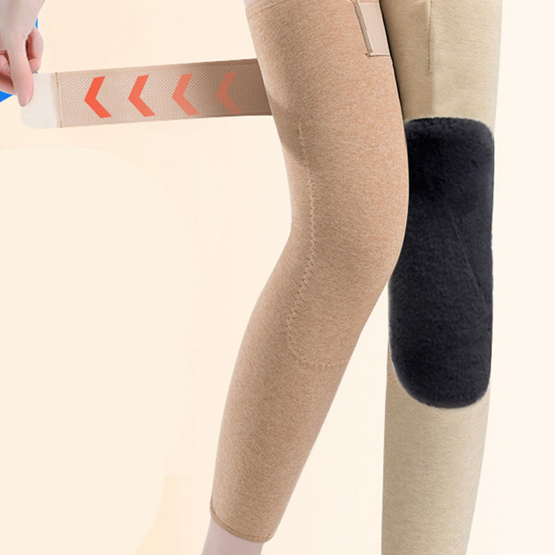 Winter Seamless Knee Warmers with Pockets