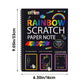 Rainbow magic scratch paper with wooden pencil