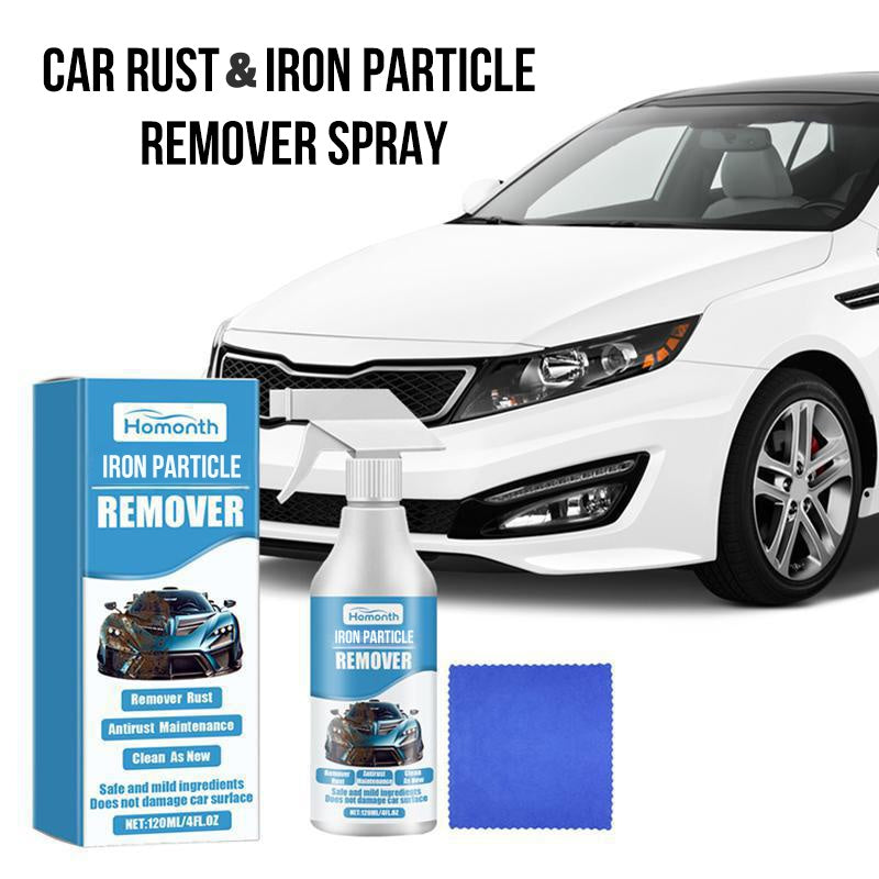 🚗⚙️ Car Rust Remover Spray – Dissolves Iron Particles, Safe on Paint & Easy Application 🧽