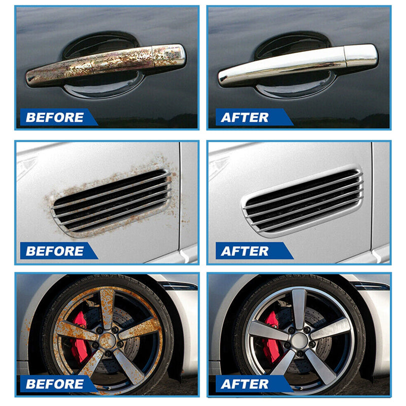🚗⚙️ Car Rust Remover Spray – Dissolves Iron Particles, Safe on Paint & Easy Application 🧽