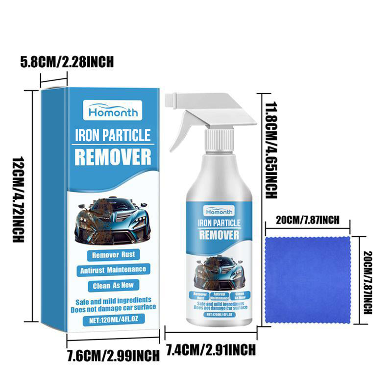 🚗⚙️ Car Rust Remover Spray – Dissolves Iron Particles, Safe on Paint & Easy Application 🧽