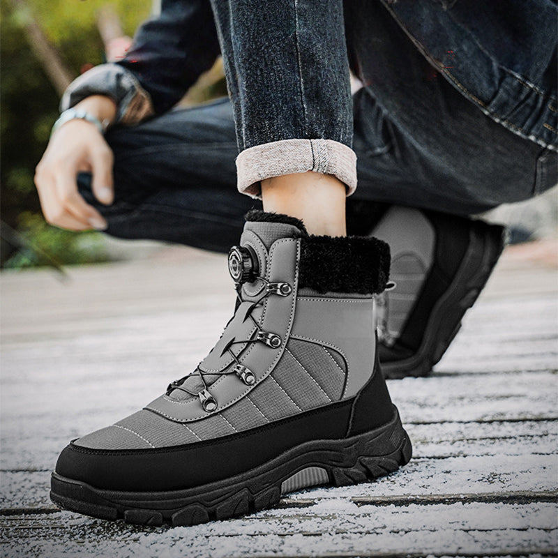 👢 Men’s Cozy Boots with Soft Faux Fur Lining - Water-Resistant & Thermal Insulated for Extreme Cold Weather ❄️🛡️
